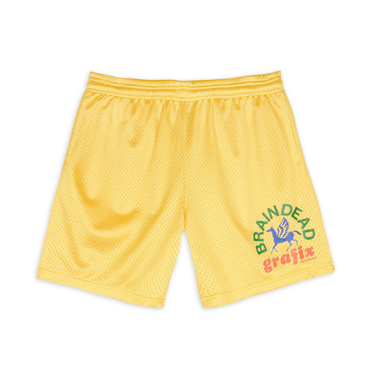 Brain Dead Grafix Team Short - Yellow