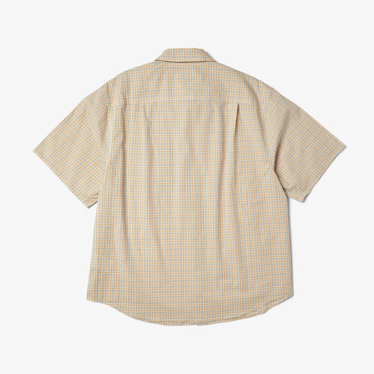 HUF H Star SS Plaid Shirt - Putty
