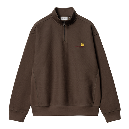 Carhartt WIP Half Zip American Script Sweatshirt - Buckeye