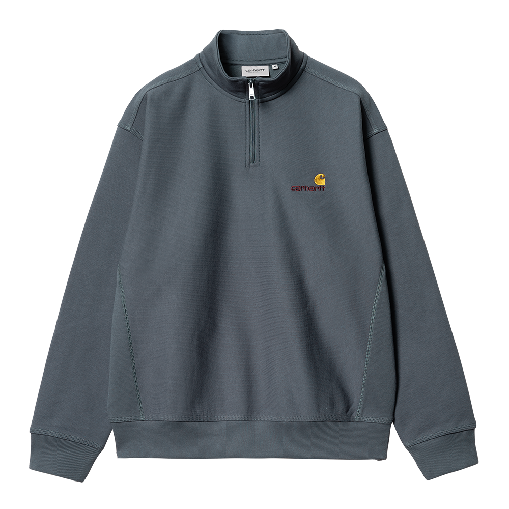 Carhartt WIP Half Zip American Script Sweatshirt - Ore