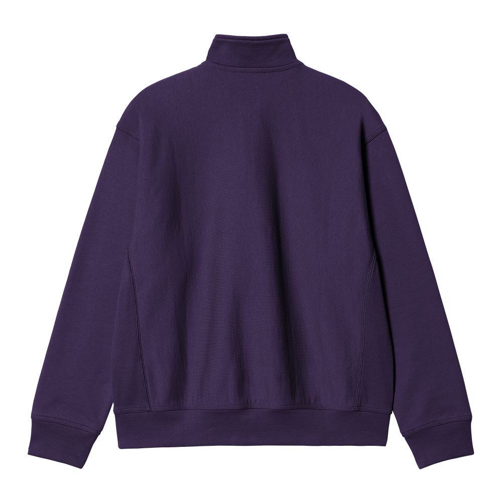 Carhartt WIP Half Zip American Script Sweatshirt - Cassis