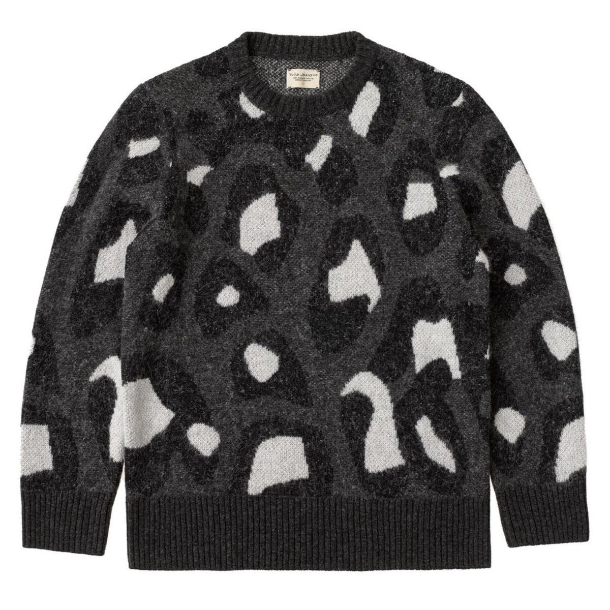 Nudie Jeans Co. Hampus Leopard Knit - Black