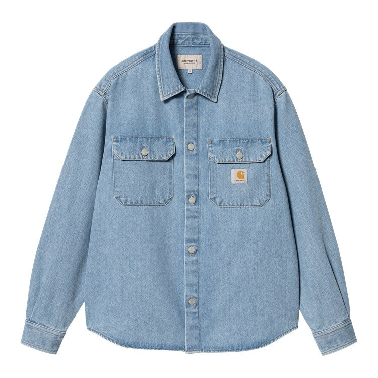 Carhartt WIP Harvey Shirt Jacket - Blue Stone Bleached
