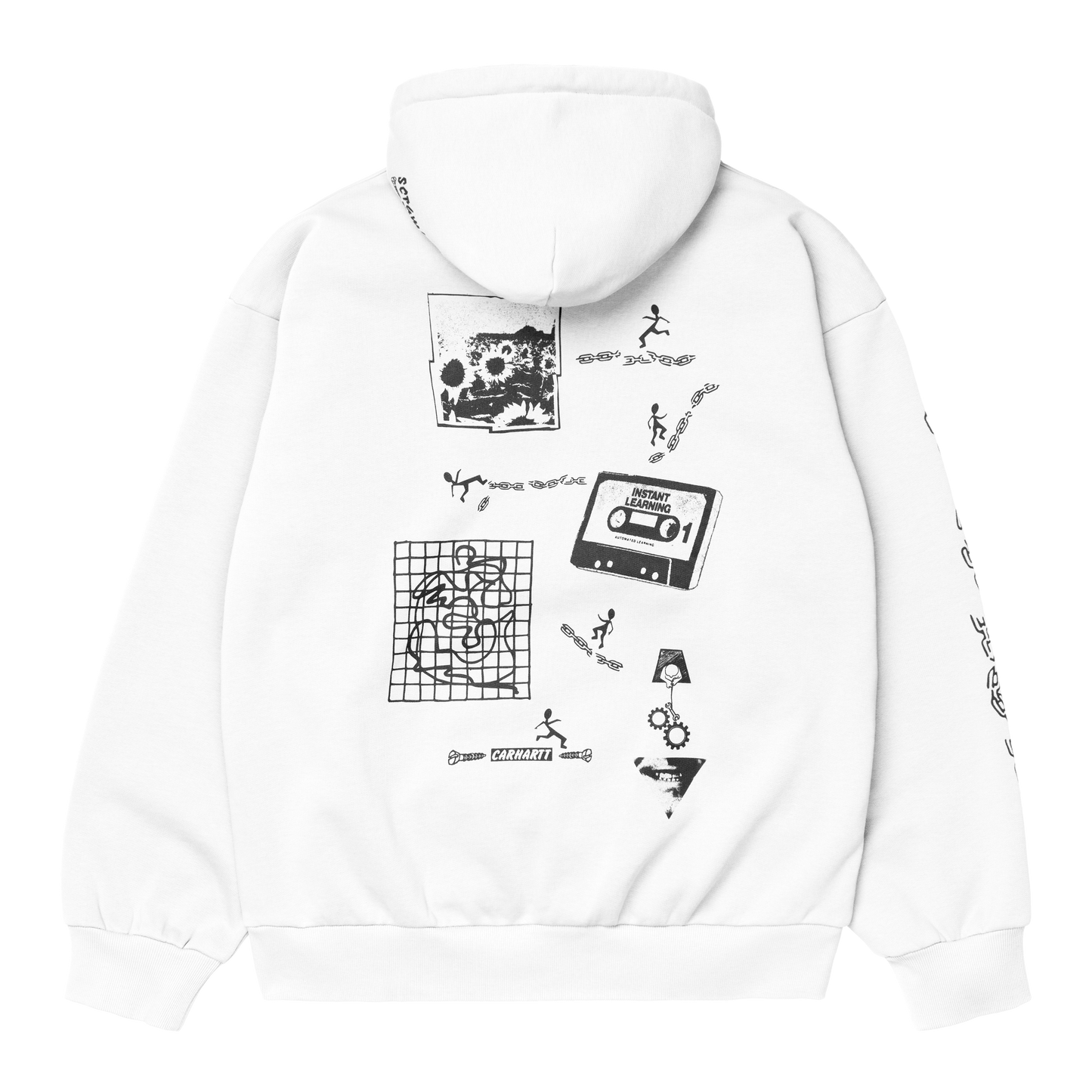 Carhartt WIP Scramble Hoodie - White Black