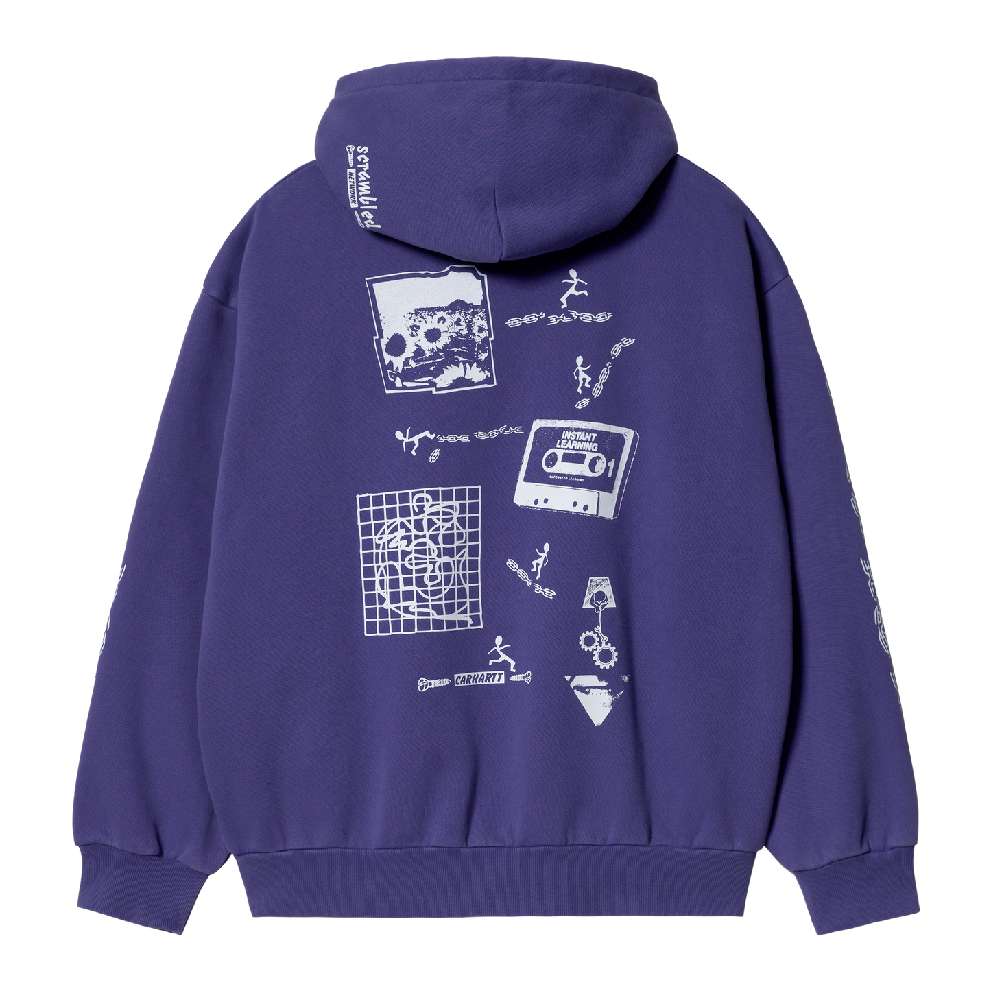 Carhartt WIP Scramble Hoodie - Razzmic White
