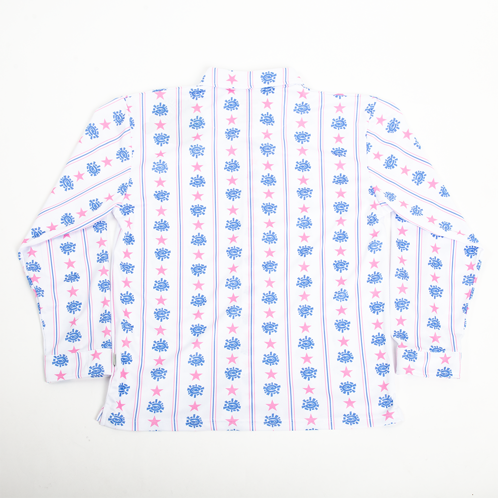 Hectice Hidden Placket L/S Shirt - Stars &