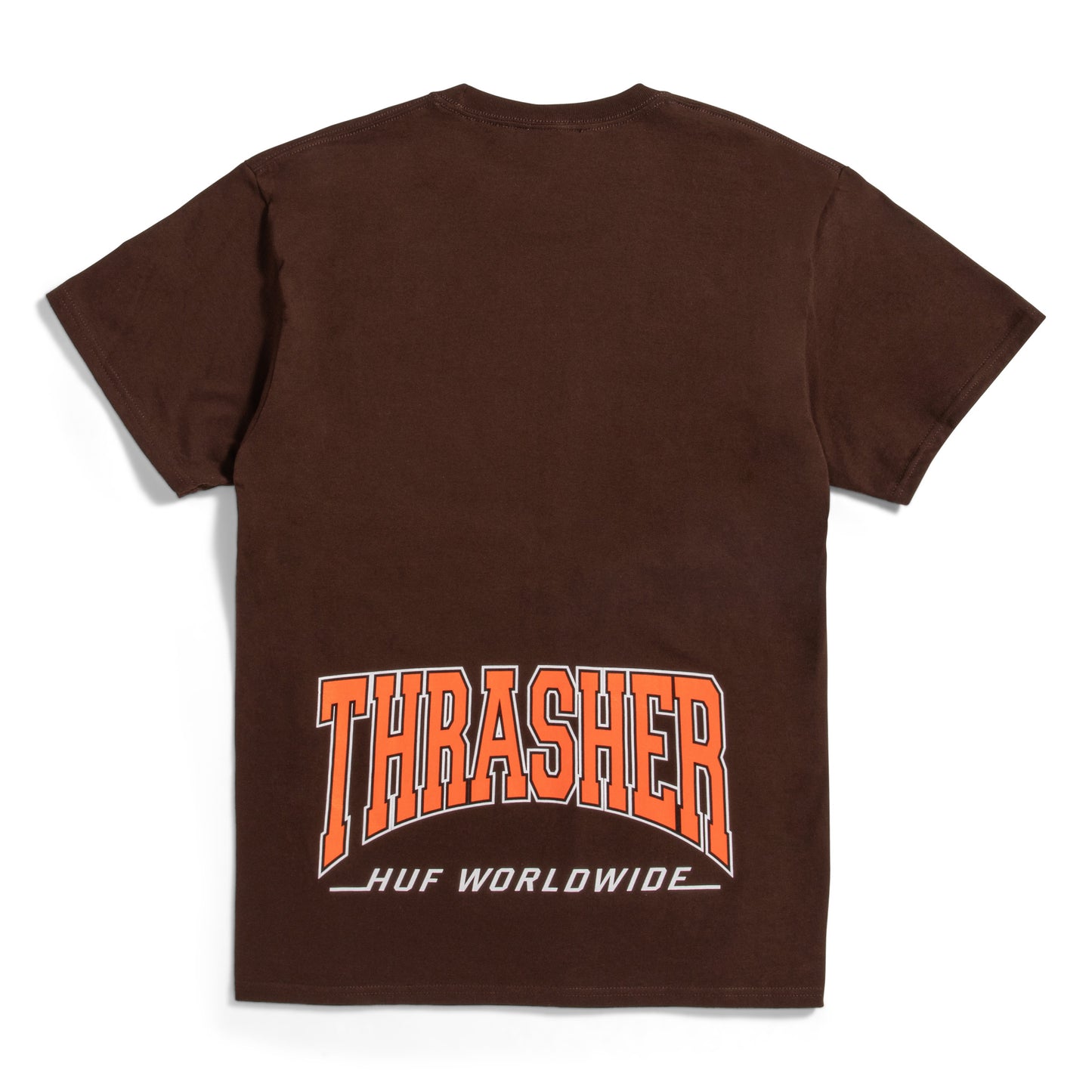 HUF x Thrasher High Point T-Shirt - Chocolate