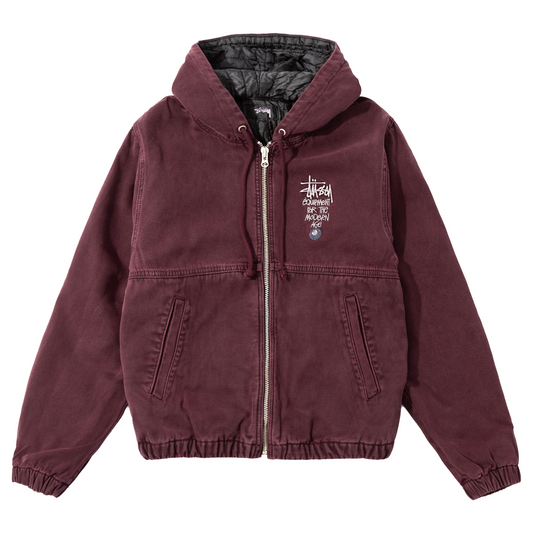 Stüssy Canvas Insulated Work Jacket - Purple