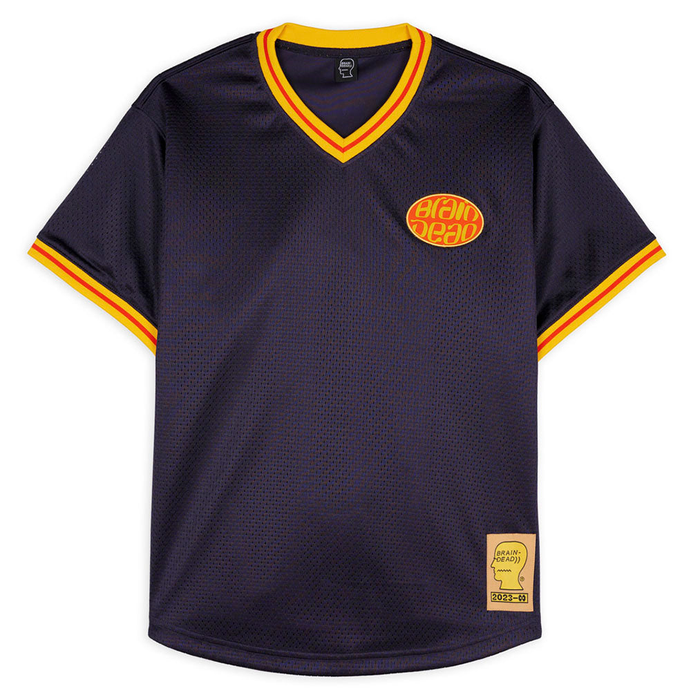 Brain Dead Homers Mesh Baseball Jersey - Navy