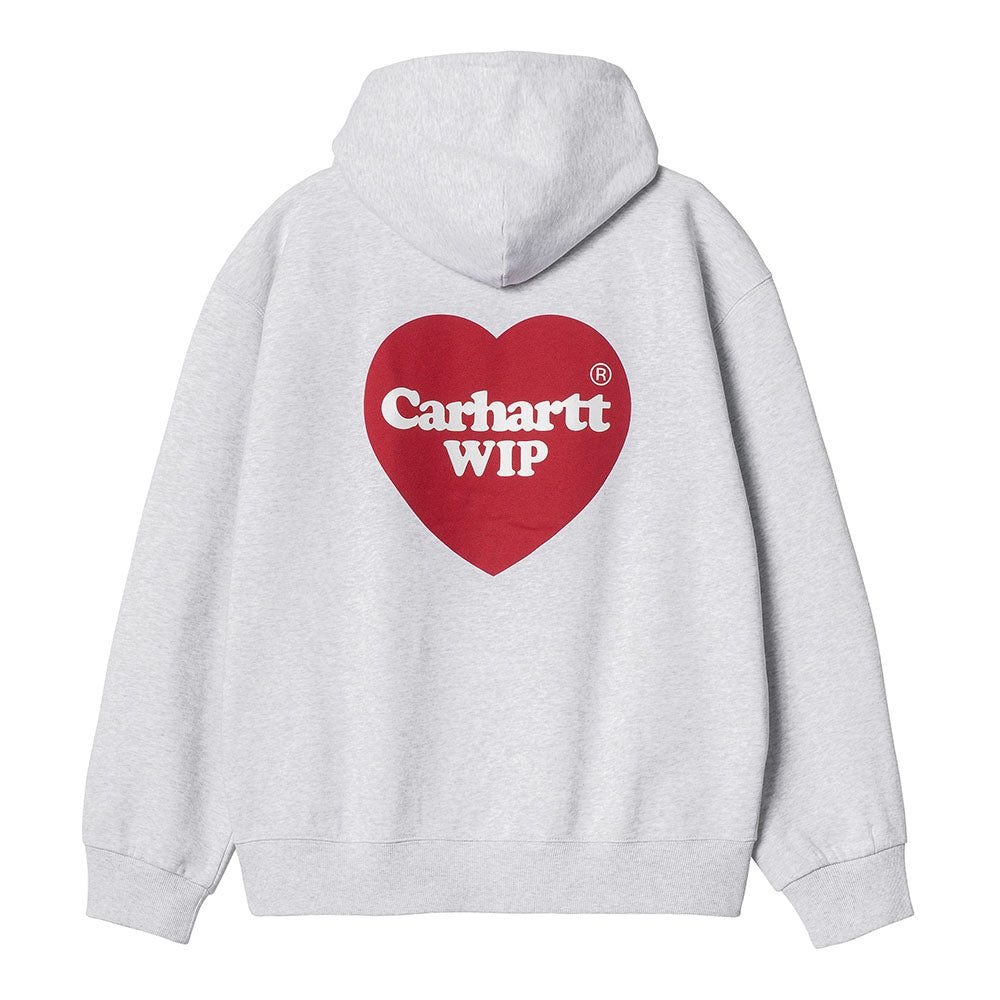 Carhartt WIP Hooded Heart Sweat - Ash Heather