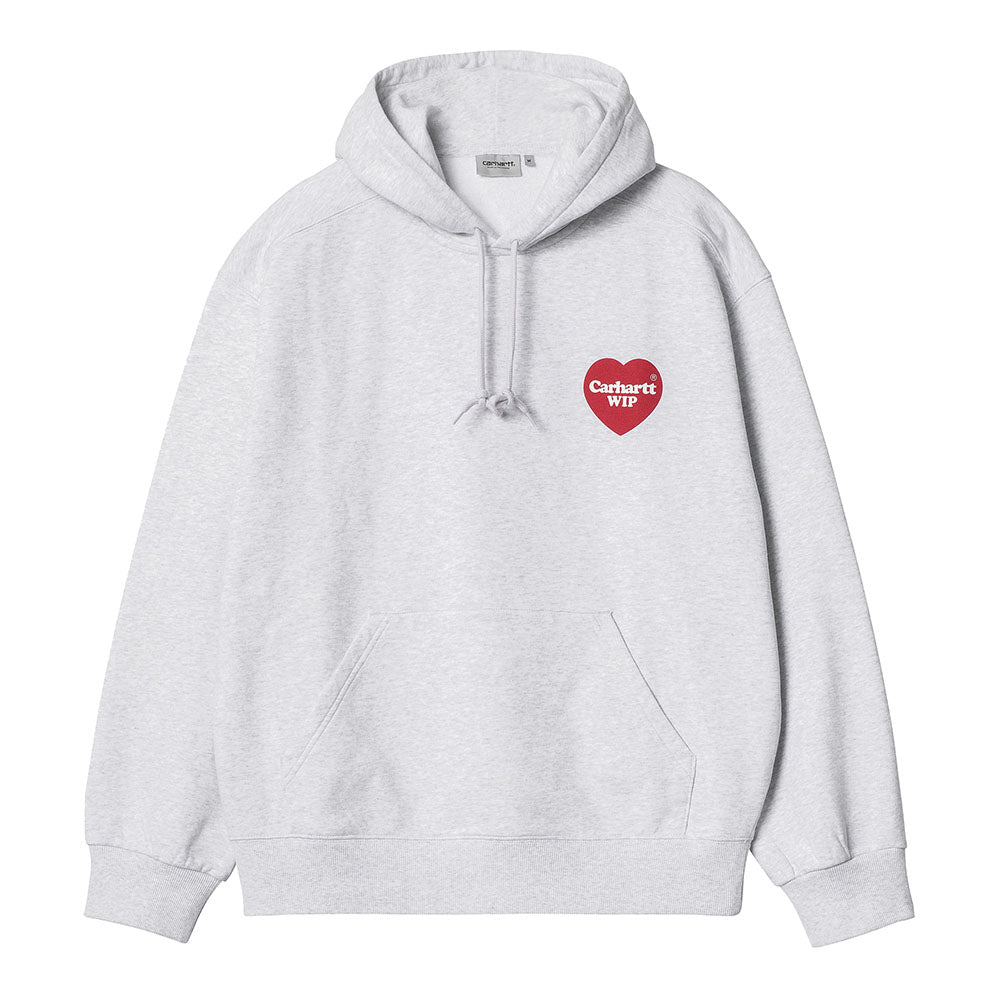 Carhartt WIP Hooded Heart Sweat - Ash Heather