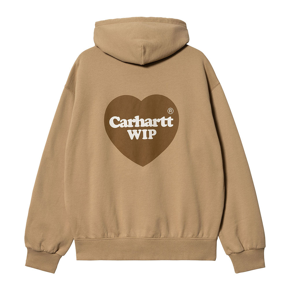 Carhartt WIP Hooded Heart Sweat - Dusty Hamilton Brown