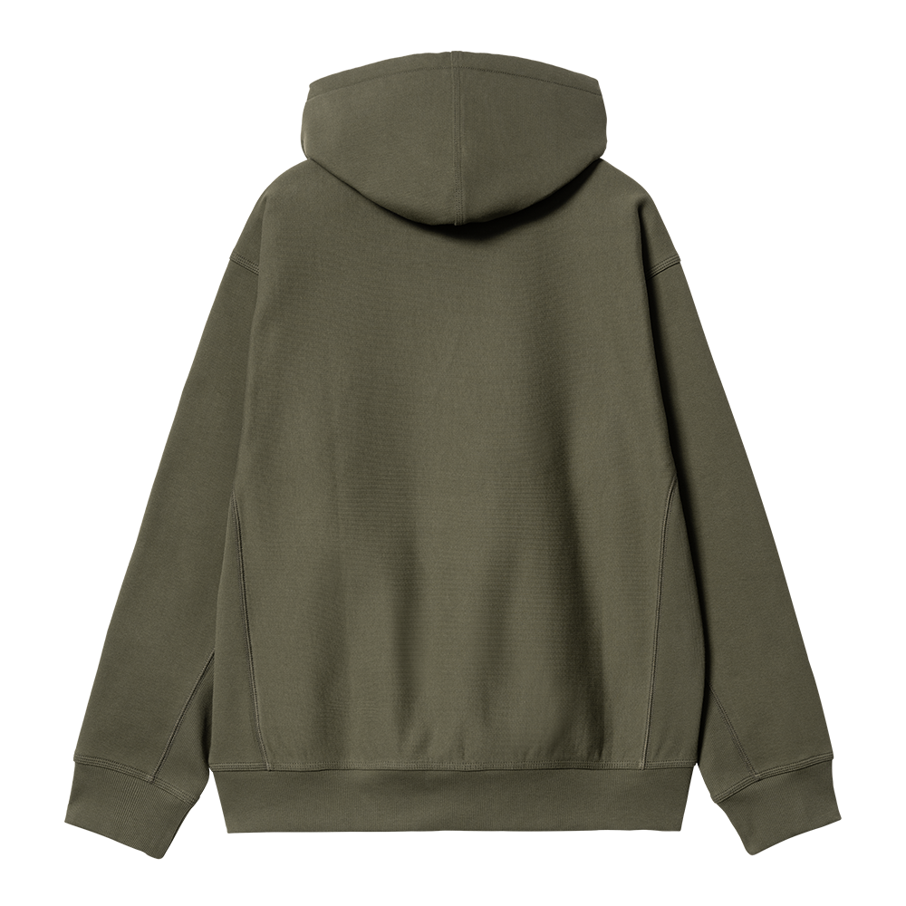 Carhartt WIP Hooded American Script Sweatshirt - Plant