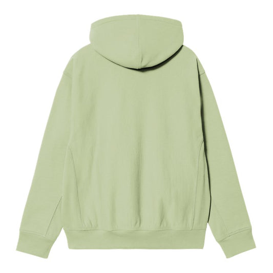 Carhartt WIP Hooded American Script Sweatshirt - Pale Olive