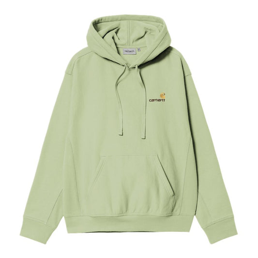 Carhartt WIP Hooded American Script Sweatshirt - Pale Olive