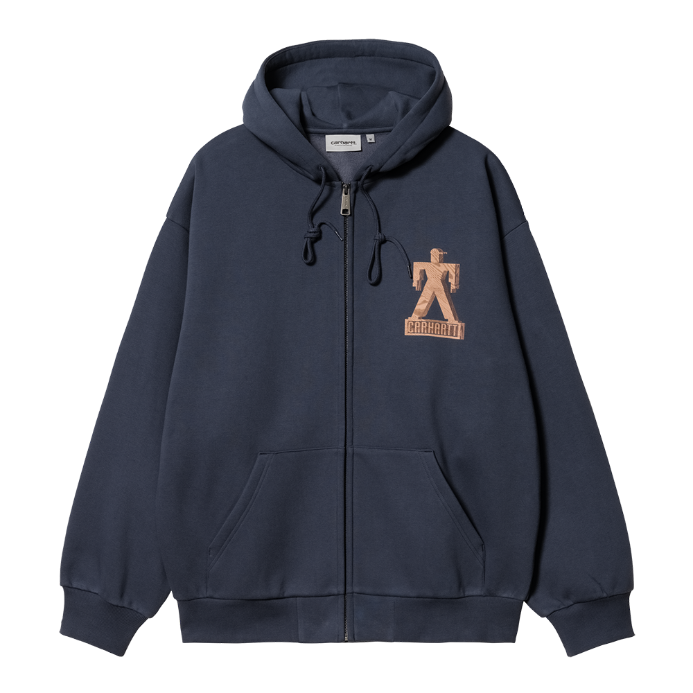 Carhartt WIP Hooded Built Sweat Jacket - Blue