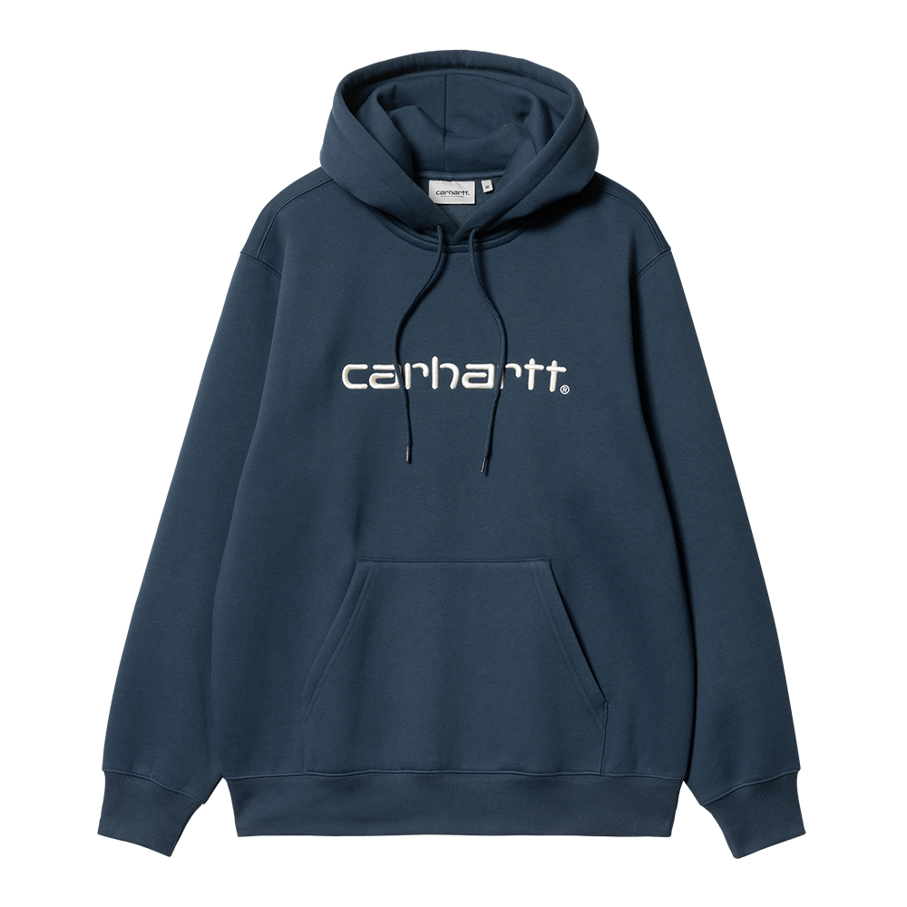 Carhartt WIP Hooded Carhartt Sweatshirt - Squid Salt