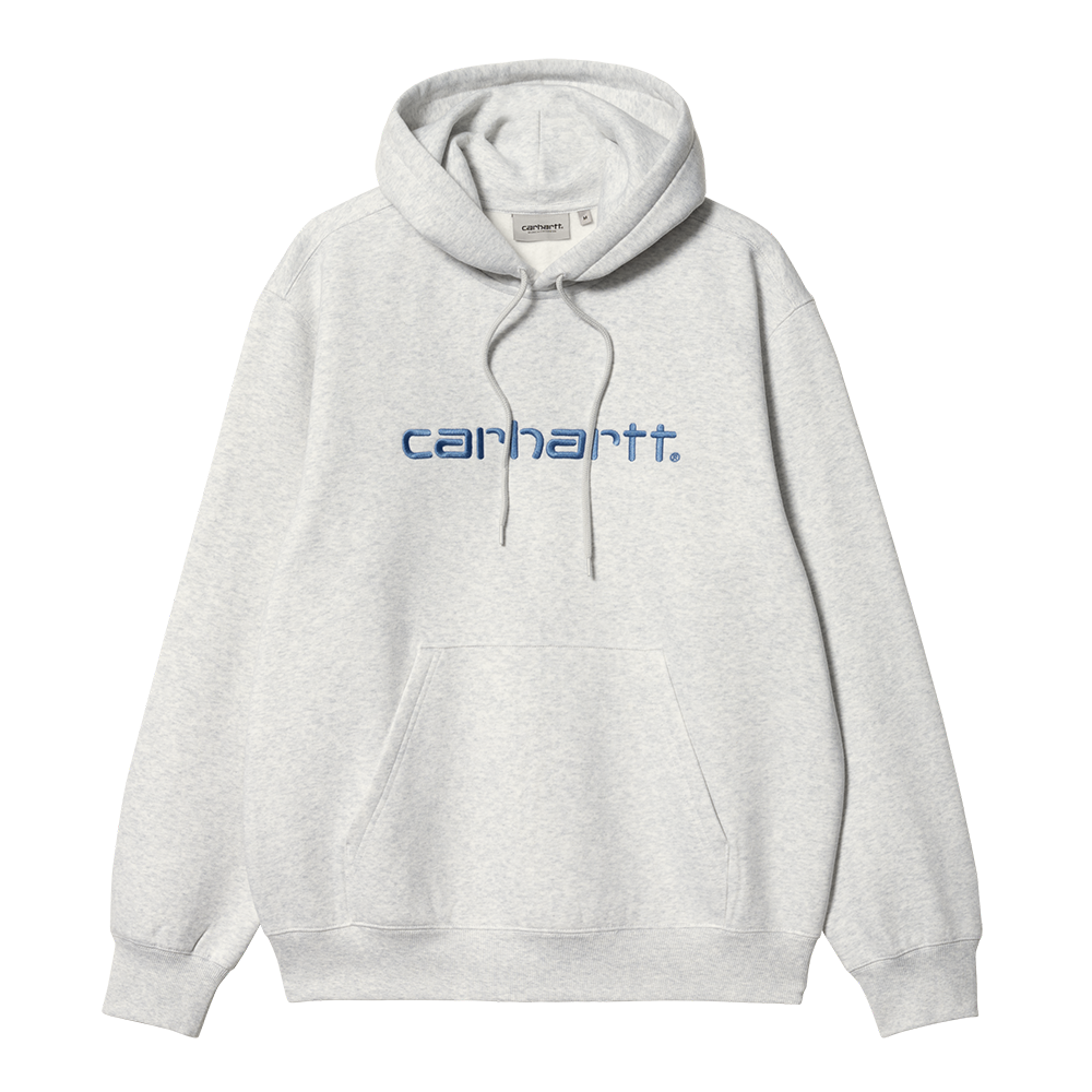 Carhartt WIP Hooded Carhartt Sweatshirt - Ash Heather Liberty