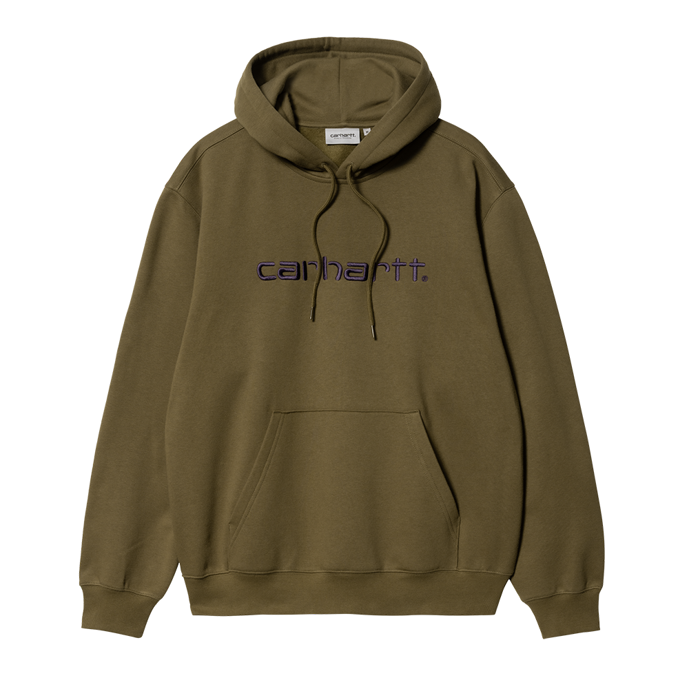 Carhartt WIP Hooded Carhartt Sweatshirt - Highland Cassis