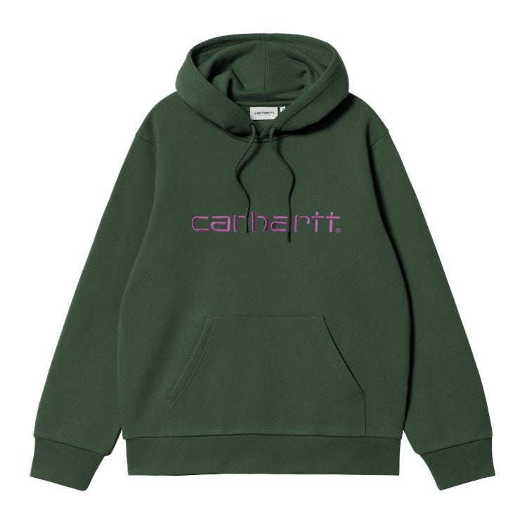 Carhartt WIP Hooded Carhartt Sweatshirt - Sycamore Tree Phlox