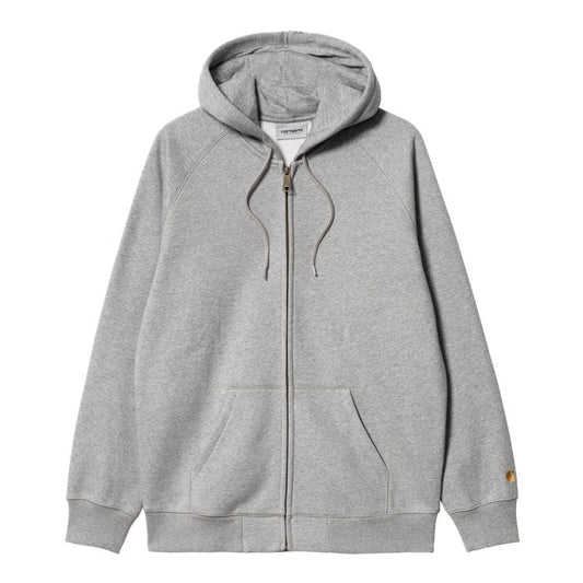 Carhartt WIP Hooded Chase Jacket - Grey Heather Gold