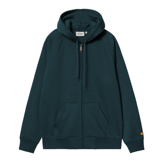 Carhartt WIP Hooded Chase Jacket - Duck Blue Gold