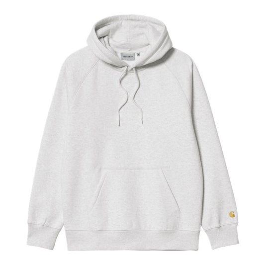 Carhartt WIP Hooded Chase Sweat - Ash Heather Gold