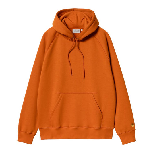 Carhartt WIP Hooded Chase Sweat - Tumeric Gold