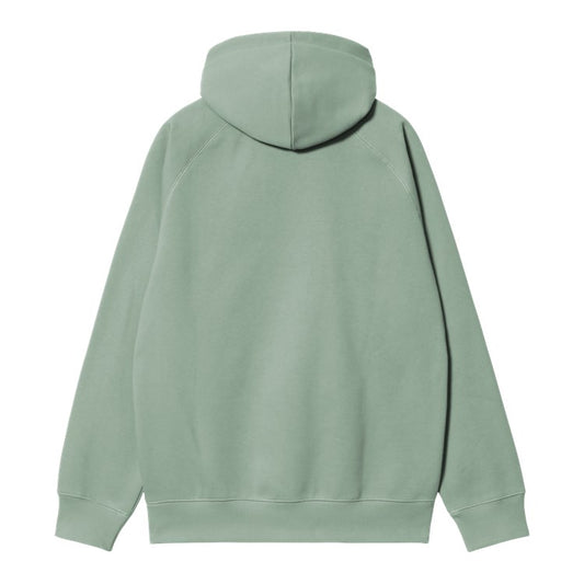 Carhartt WIP Hooded Chase Sweat - Frosted Green Gold