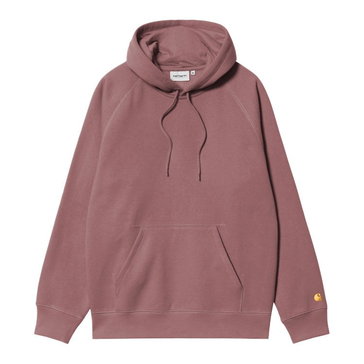 Carhartt WIP Hooded Chase Sweat - Dusky Pink Gold