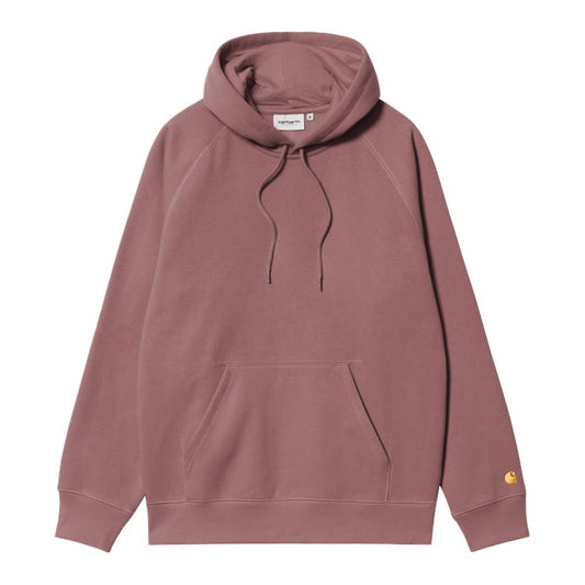 Carhartt WIP Hooded Chase Sweat - Dusky Pink Gold