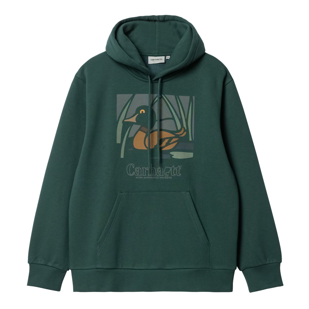 Carhartt WIP Hooded Duck Pond Sweat - Juniper