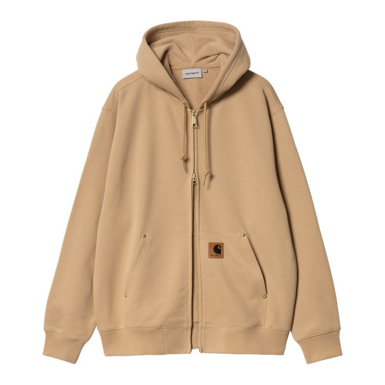 Carhartt WIP Hooded Eldon Sweat Jacket - Dusty H Brown