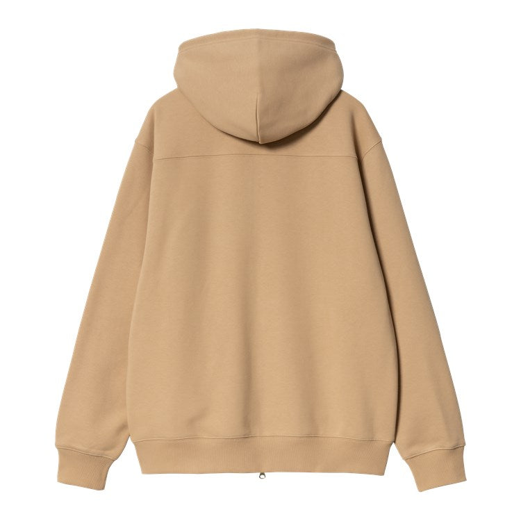 Carhartt WIP Hooded Eldon Sweat Jacket - Dusty H Brown