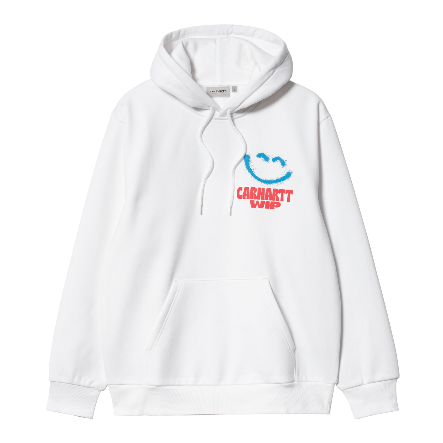 Carhartt WIP Hooded Happy Script Sweatshirt - White