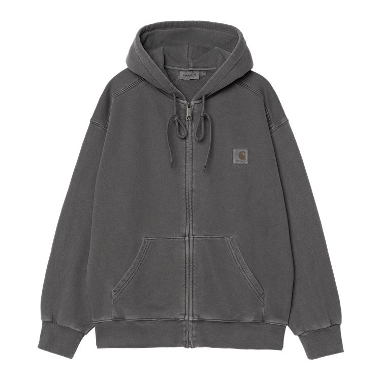 Carhartt WIP Hooded Nelson Jacket - Graphite Garment Dyed