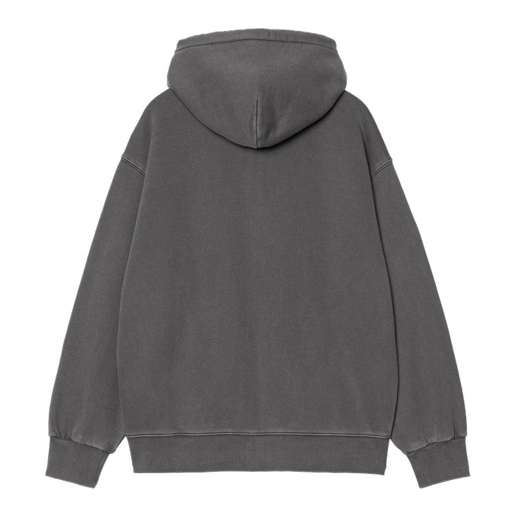Carhartt WIP Hooded Nelson Jacket - Graphite Garment Dyed