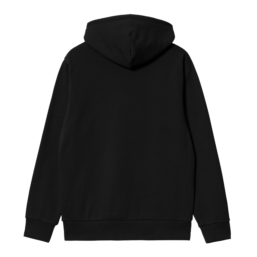 Carhartt WIP Hooded Script Embroidery Sweatshirt - Black White