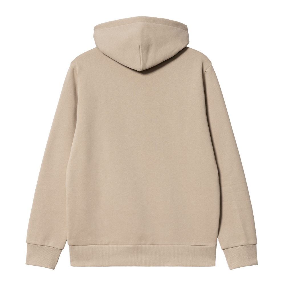 Carhartt WIP Hooded Script Embroidery Sweatshirt - Wall Black