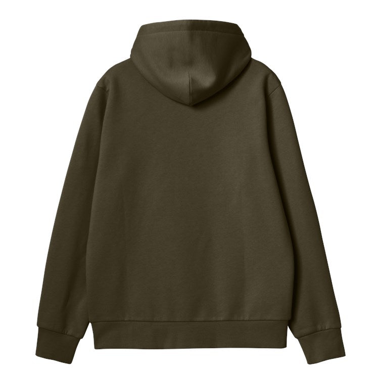 Carhartt WIP Hooded Script Embroidery Sweat - Cypress White