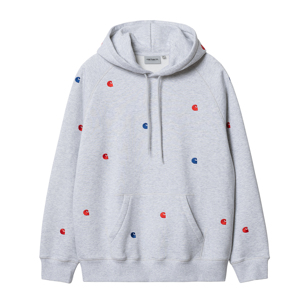 Carhartt WIP Hooded Seek Sweat - Ash Heather