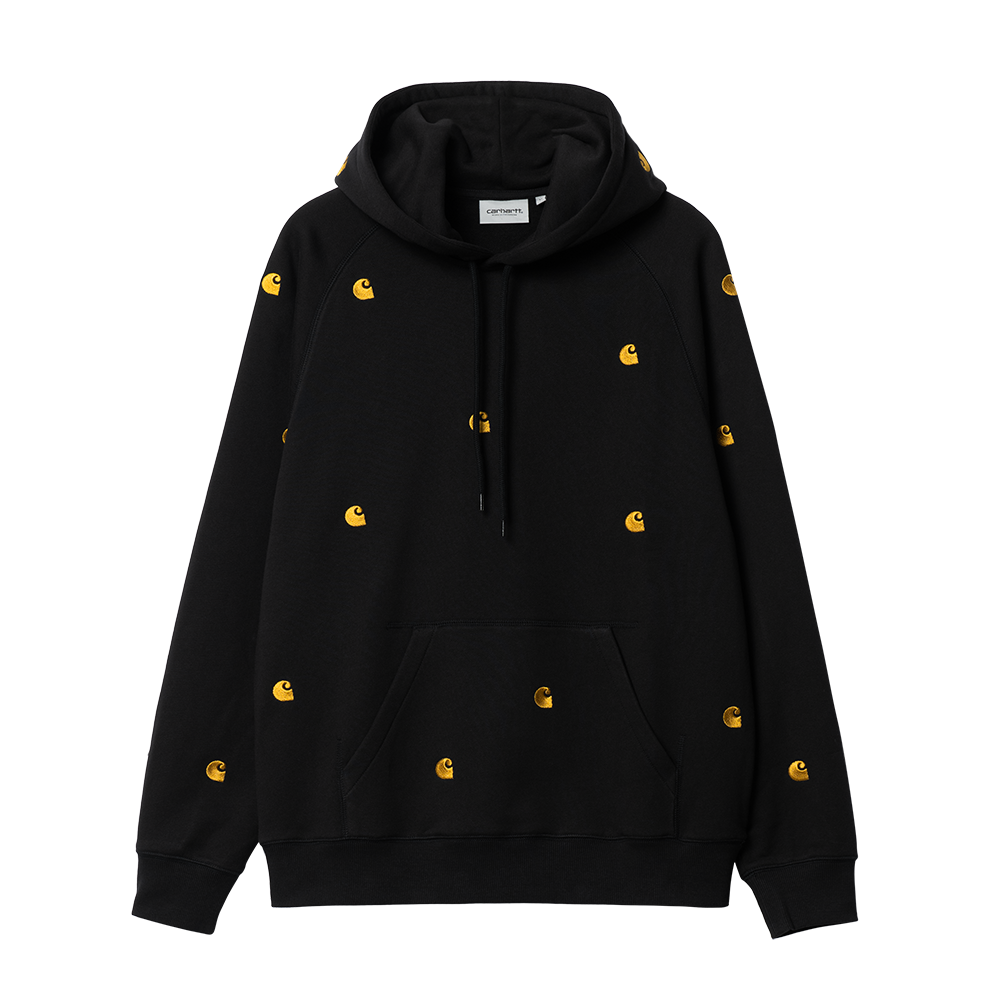 Carhartt WIP Hooded Seek Sweat - Black