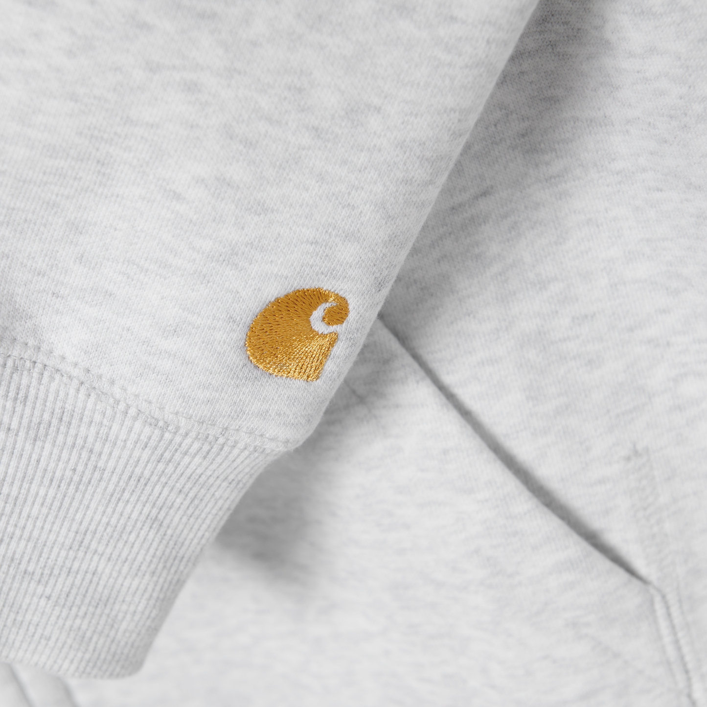 Carhartt WIP Hooded Chase Jacket - Grey Heather Gold