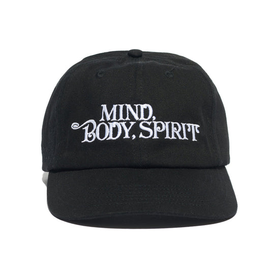 Awake NY Embroidered Mind Body Spirit 5 Panel Hat - Black