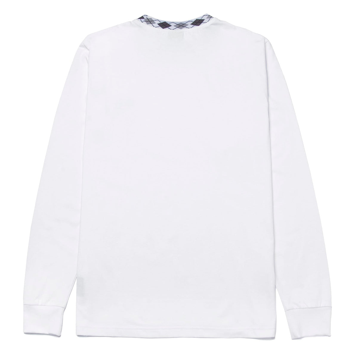 HUF Jacquard Neck LS Knit Top - White