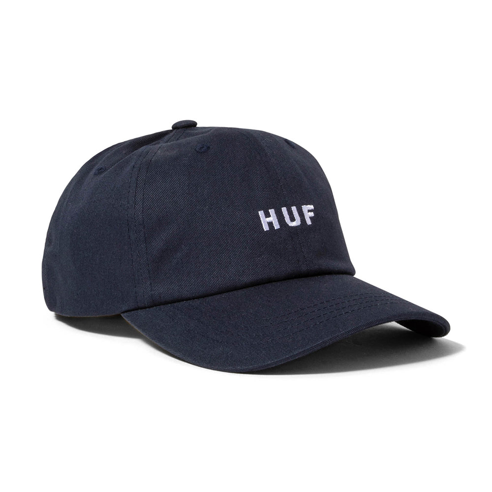 HUF Set OG Curved Visor 6 Panel Hat - Navy