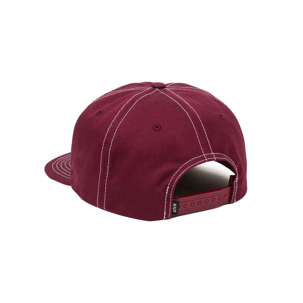 HUF Set Triple Triangle Snapback - Berry White
