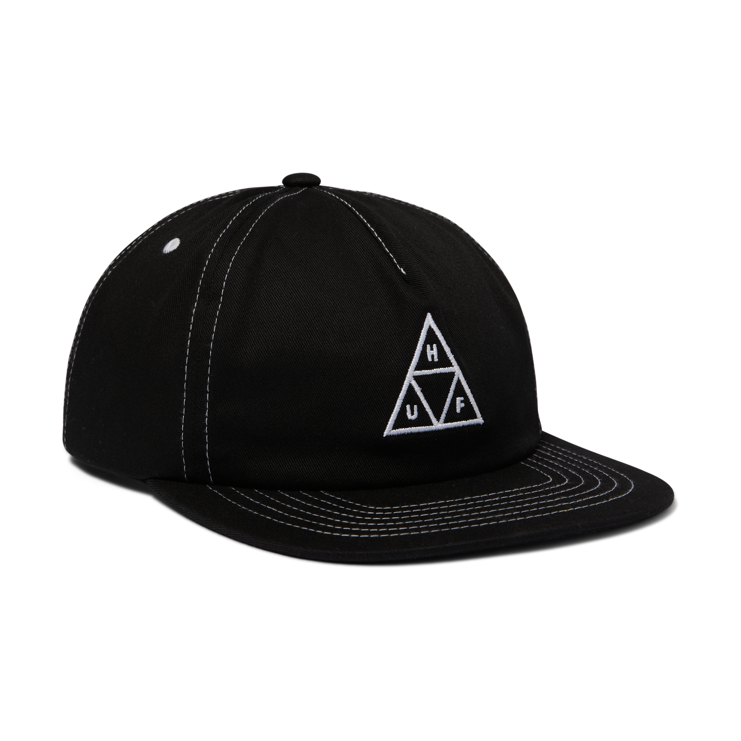 HUF Set TT Snapback - Black White