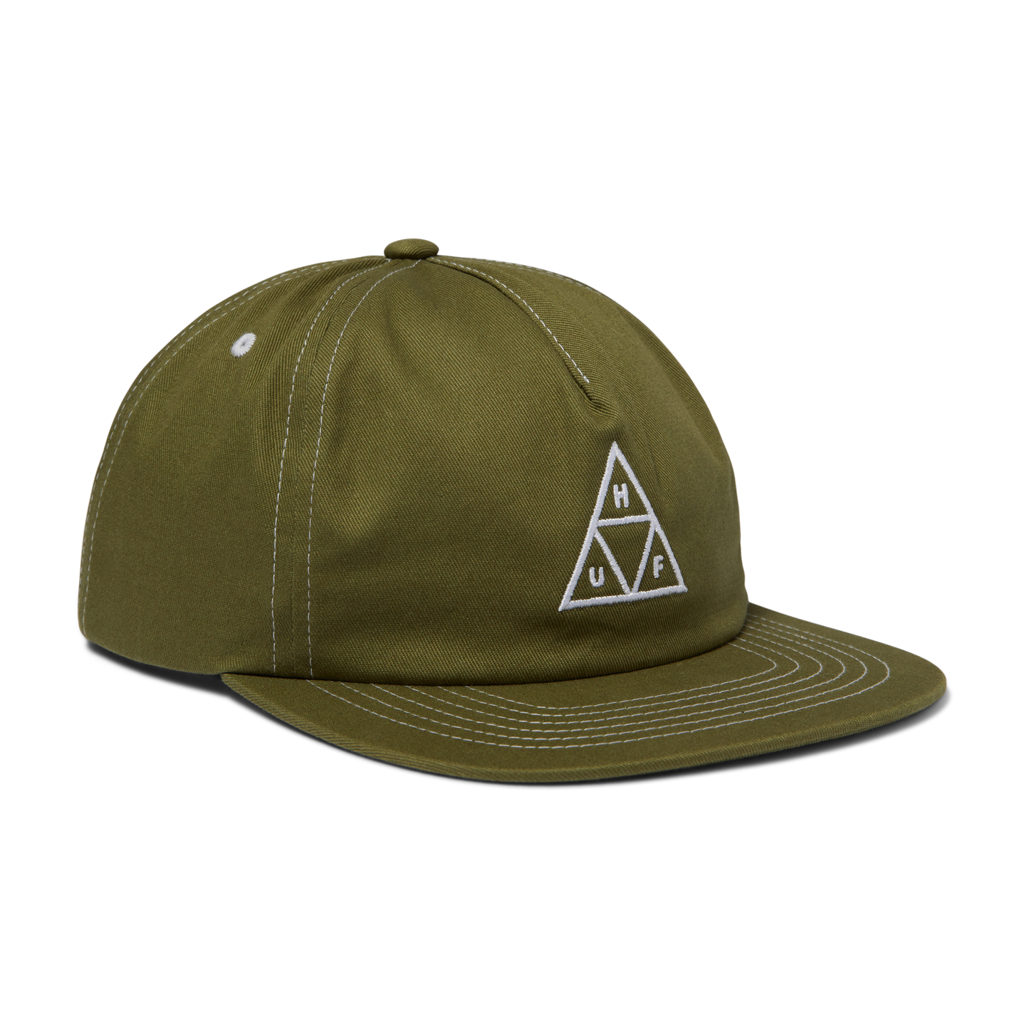 HUF Set TT Snapback - Light Olive White