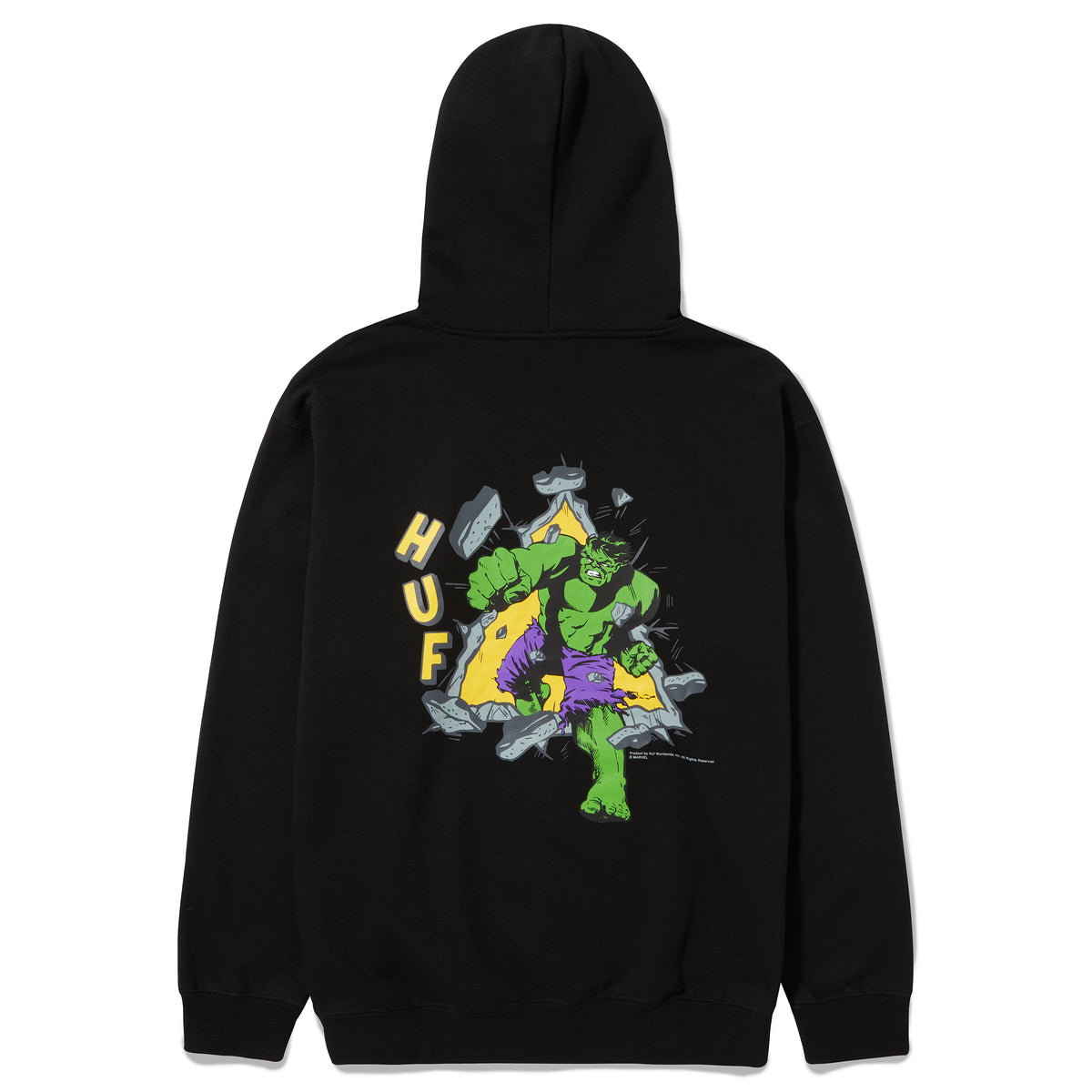 HUF x Hulk Triple Triangle Hoodie - Black